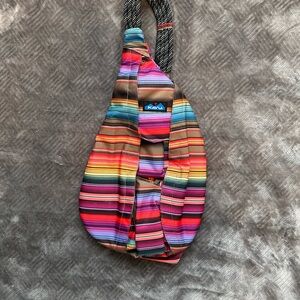 KAVU Colorful Striped Backpack